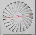 White Air Conditioning Supply AC Drop Ceiling Air Grille square Swirl Diffuser