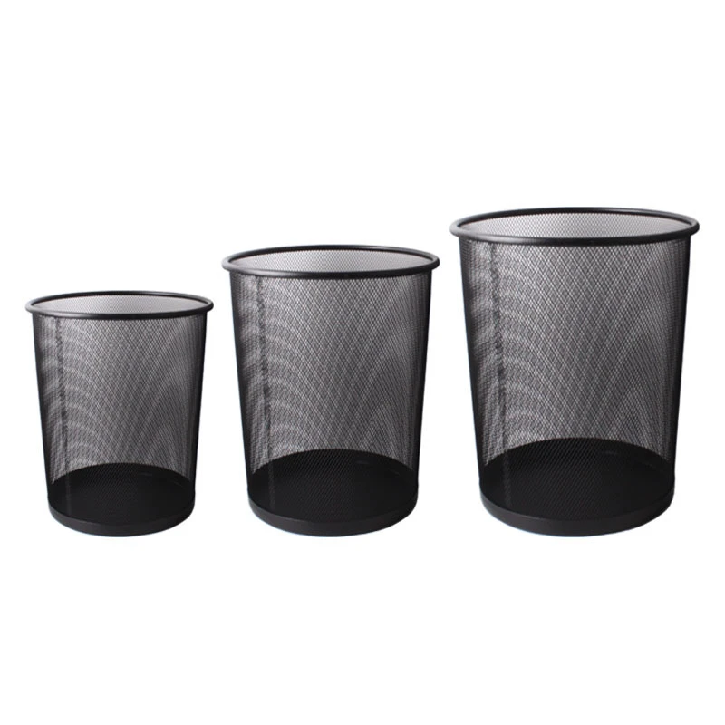 Custom Household Bathroom Wire Waste Paper Stainless Steel Metal Mesh Basket Dustbin, Black
Custom Household Bathroom Wire Waste Paper Stainless Steel Metal Mesh Basket Dustbin, Black