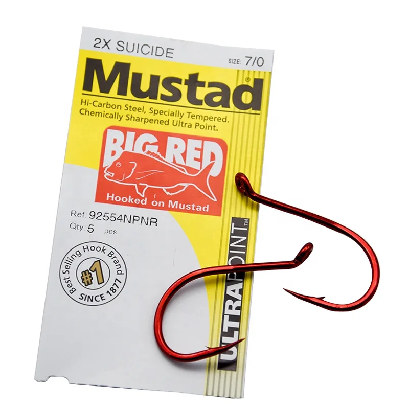 Mustad 92554NP-NR # Super Strong Hooks with Barb Seawater Resistance 4X Hi-Carbon Steel Fishing Hook
Mustad 92554NP-NR # Super Strong Hooks with Barb Seawater Resistance 4X Hi-Carbon Steel Fishing Hook