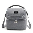 Insulation Double Layer High Quality Polyester Cooler Lunch Bag For Picnic