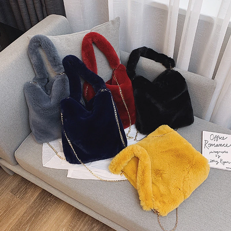 Fall Winter Fur Tote Bag For Women Luxury Designers Chain Crossbody Shoudler Purses And Handbags Ladies Hand Bags, 5 colors
Fall Winter Fur Tote Bag For Women Luxury Designers Chain Crossbody Shoudler Purses And Handbags Ladies Hand Bags, 5 colors