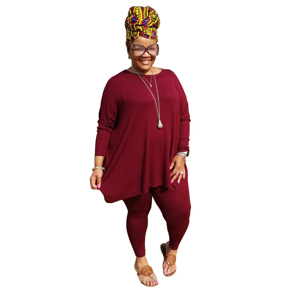 European and American cross-border Amazon popular large casual two-piece set of solid color women's wear, 5 colors
European and American cross-border Amazon popular large casual two-piece set of solid color women's wear, 5 colors