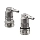 1/4 Homebrew Stainless Steel Ball Lock Keg Quick Disconnect Set