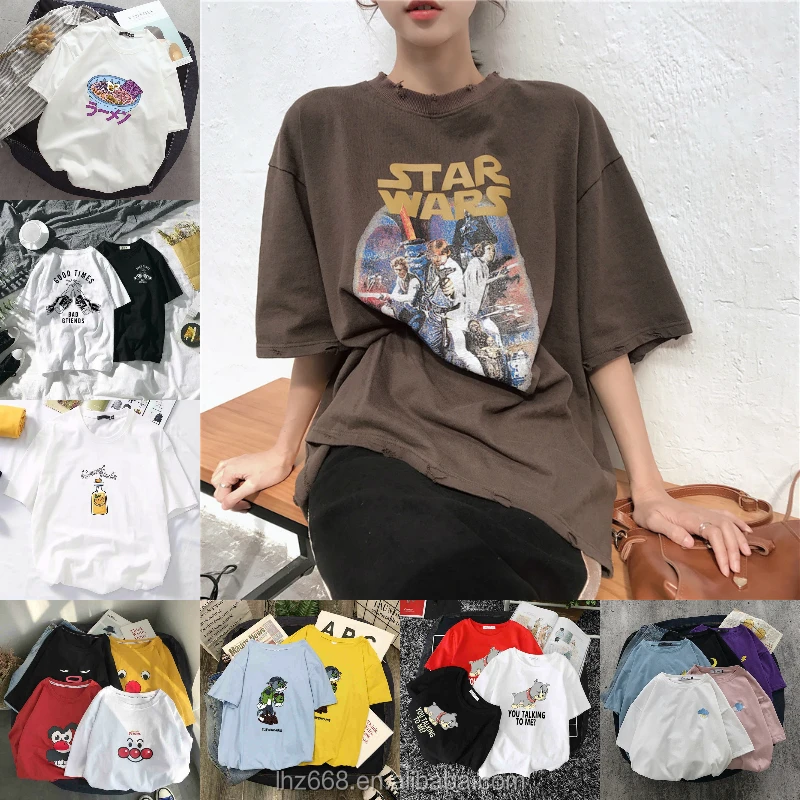 2021 New Styles good Quality tshirts girls Cotton Printing Fashion Summer Women's short-sleeved T-shirts wholesale, Mixed colors
2021 New Styles good Quality tshirts girls Cotton Printing Fashion Summer Women's short-sleeved T-shirts wholesale, Mixed colors