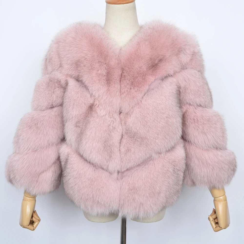 Fashion Girls Thick Fur Jackets V-neck Winter Real Fox Fur Coat For Women, Customized colors
Fashion Girls Thick Fur Jackets V-neck Winter Real Fox Fur Coat For Women, Customized colors