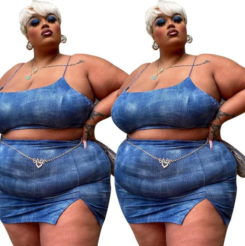 Wholesale Women Summer Slit Skirt Set Solid Color Suspender Crop Top Plus Size Women Casual Sexy Tie Dye Two Pieces Set, As picture
Wholesale Women Summer Slit Skirt Set Solid Color Suspender Crop Top Plus Size Women Casual Sexy Tie Dye Two Pieces Set, As picture