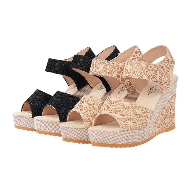 2021 spring and summer wedge heel sandals version of the gold powder mesh magic high-heeled waterproof non-slip women sandals, 2colors
2021 spring and summer wedge heel sandals version of the gold powder mesh magic high-heeled waterproof non-slip women sandals, 2colors