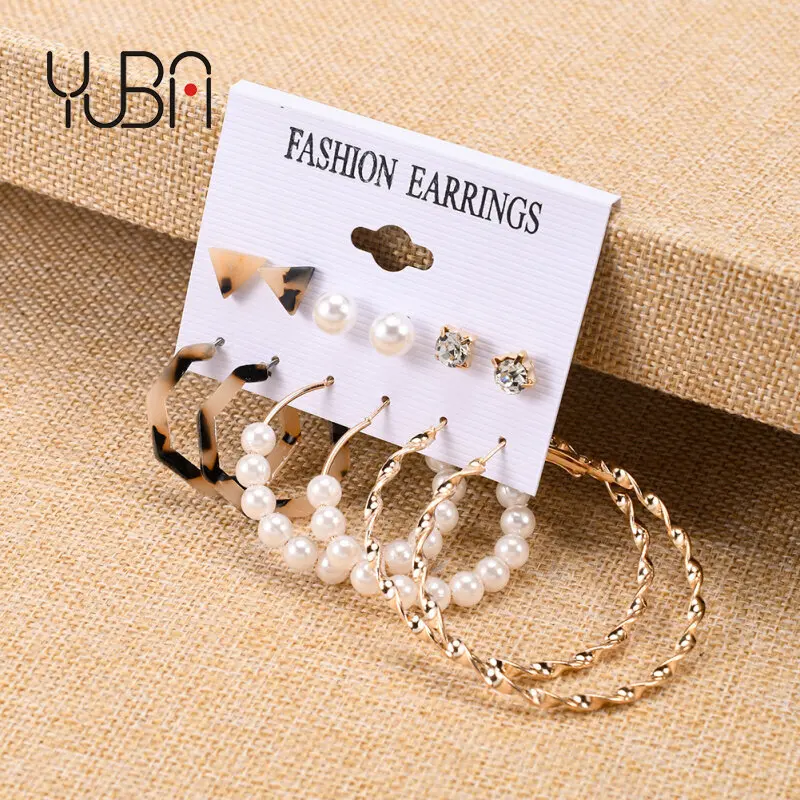Wholesale Bohemian Leopard Pearl Stud Earrings Set Simple Twist Circle Hoop Earrings For Women, Picture
Wholesale Bohemian Leopard Pearl Stud Earrings Set Simple Twist Circle Hoop Earrings For Women, Picture