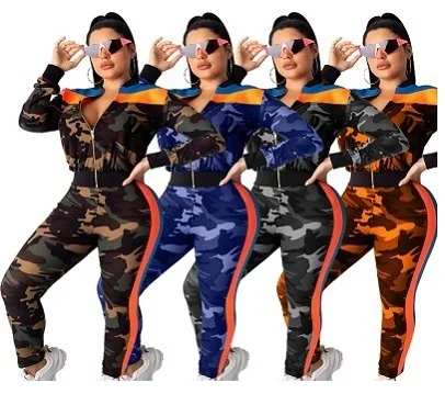 Clothing Women Wholesale Fall Camouflage Stitching Casual Fashion Sports 2 Piece Set Print Street Two Piece Pants Set
Clothing Women Wholesale Fall Camouflage Stitching Casual Fashion Sports 2 Piece Set Print Street Two Piece Pants Set