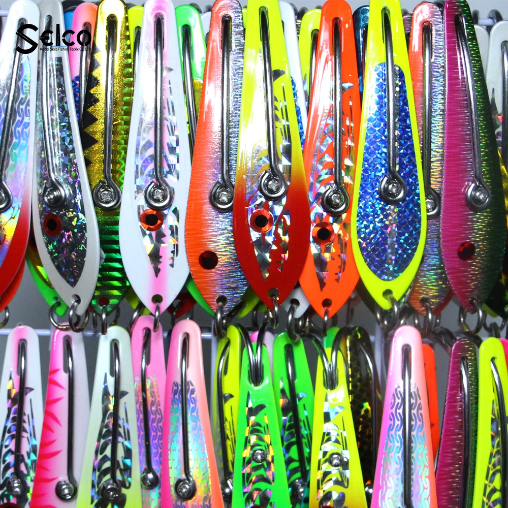 Sea Fishing spoons stainless steel forged Replaceable hooks drone spoon trolling lure
Sea Fishing spoons stainless steel forged Replaceable hooks drone spoon trolling lure