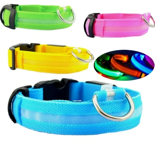 Nylon Pet Dog Collar LED Light Night Safety Glowing Pet Supplies Cat LED Dog Collar Pet Accessories
Nylon Pet Dog Collar LED Light Night Safety Glowing Pet Supplies Cat LED Dog Collar Pet Accessories