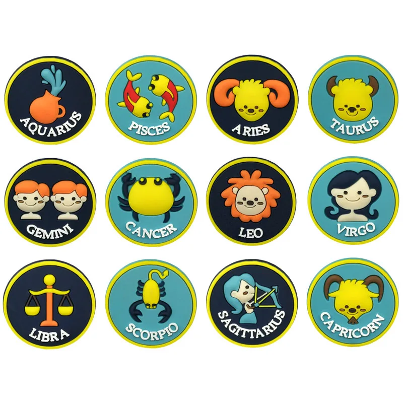 Custom logo wholesale PVC Factory cartoon croc charms new decor shoes buckle twelve twelve constellations croc shoe charms
Custom logo wholesale PVC Factory cartoon croc charms new decor shoes buckle twelve twelve constellations croc shoe charms