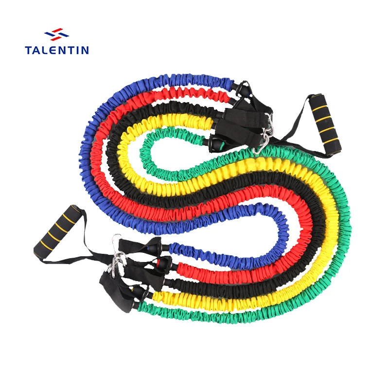 Protective Nylon Safety Sleeve Anti Snap 11 Pcs Resistance Bands, Home Fitness Equipment 11 Pieces Exercise Elastic Bands Set.
Protective Nylon Safety Sleeve Anti Snap 11 Pcs Resistance Bands, Home Fitness Equipment 11 Pieces Exercise Elastic Bands Set.