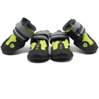 Amazon LOGO Brand Yellow Reflective Dog Rain Shoes Boots Waterproof For Protecting Pet Dog Paws