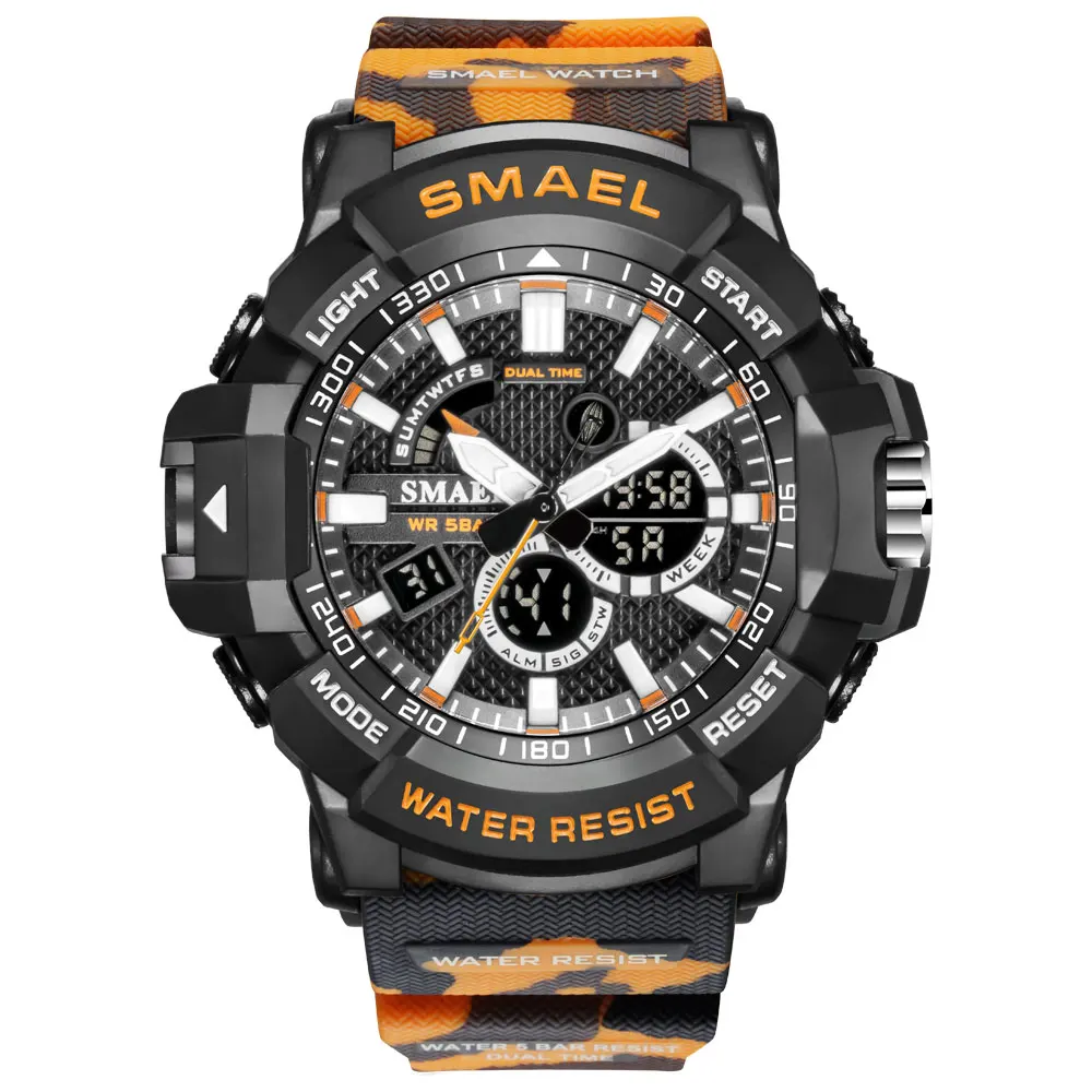 SMAEL 1809MC Hot Sale Men Sport Watch LED Digital Camouflage Strap For Men Digital Wristwatch, 7 colors
SMAEL 1809MC Hot Sale Men Sport Watch LED Digital Camouflage Strap For Men Digital Wristwatch, 7 colors