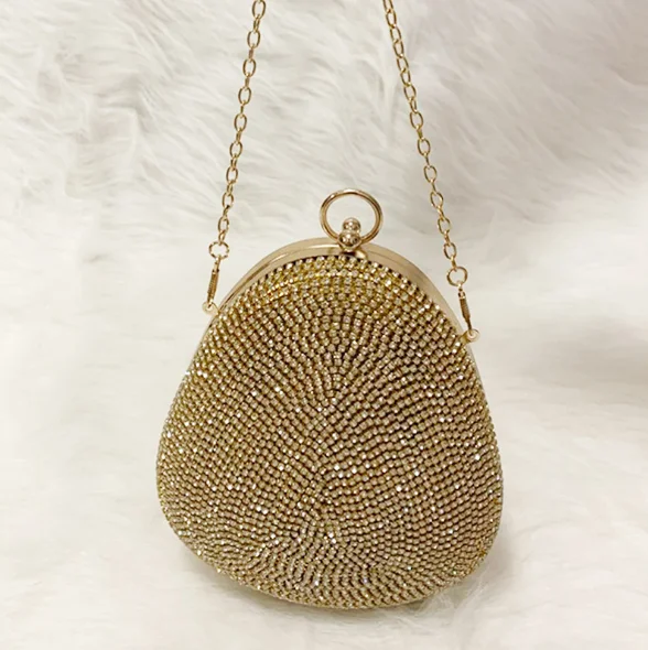Luxury Bling Diamond Round Clutches Women's Mini Handbag Evening Clutch Bag for Wedding Party Elegant Ball Shaped Shoulder Bag, Gold
Luxury Bling Diamond Round Clutches Women's Mini Handbag Evening Clutch Bag for Wedding Party Elegant Ball Shaped Shoulder Bag, Gold