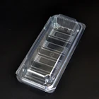 33 oz clear disposable hinged plastic food container plastic fresh fruit box