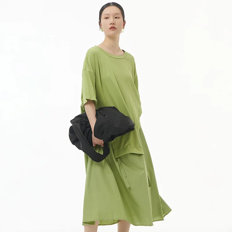 Summer New 2022 Plus Size Women's Dresses two pieces set big pocket dress Solid Color Elegant Casual Dress 0530
Summer New 2022 Plus Size Women's Dresses two pieces set big pocket dress Solid Color Elegant Casual Dress 0530