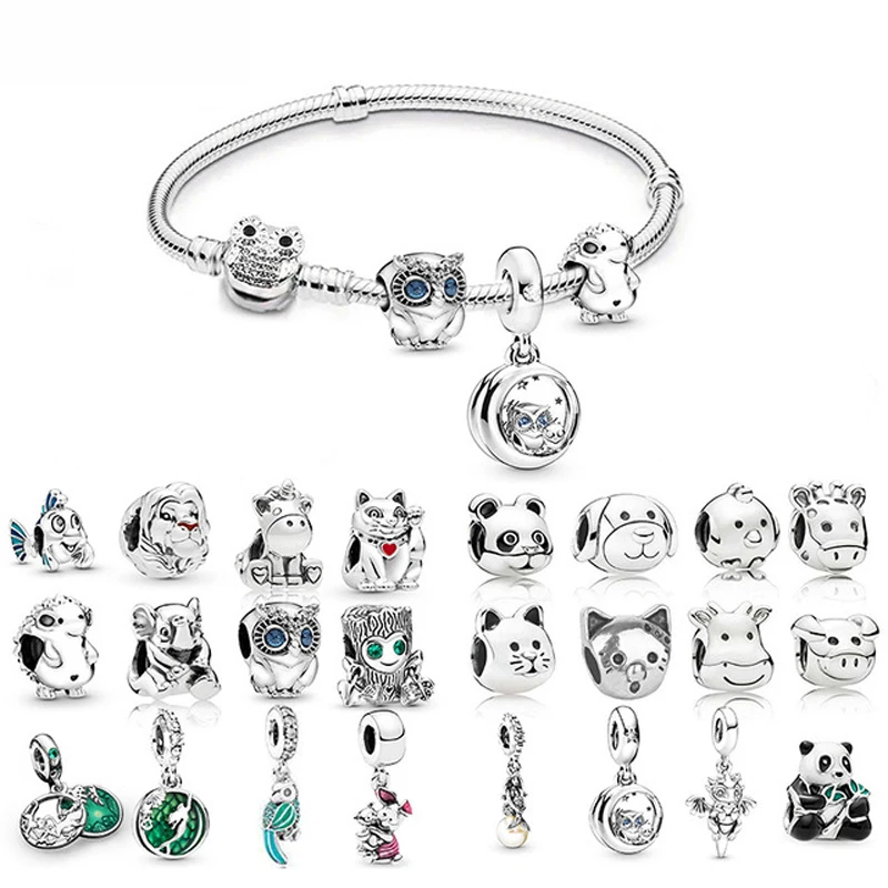 Owl 925 Silver Plated Snake Bracelet DIY Animal Charm Jewelry Accessories Bracelet Making Beads
Owl 925 Silver Plated Snake Bracelet DIY Animal Charm Jewelry Accessories Bracelet Making Beads