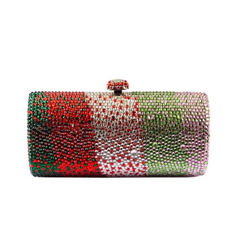 Colorful Bling Crystal Clutch Handbag Luxury Evening Bags Wedding Handbag Ladies Dress Purse Rhinestone Clutch For Woman, As pictures
Colorful Bling Crystal Clutch Handbag Luxury Evening Bags Wedding Handbag Ladies Dress Purse Rhinestone Clutch For Woman, As pictures