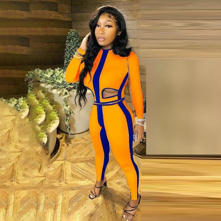 Contrast Color Latest Design Tracksuits Hollow Out 2 Piece Outfits Woman Set Top And Pants -PT, Orange, white
Contrast Color Latest Design Tracksuits Hollow Out 2 Piece Outfits Woman Set Top And Pants -PT, Orange, white
