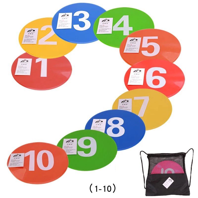 Football Agility Training Hockey Basketball Volleyball Soccer Cones With Numbers 10 PCS 23 cm Flat Mark Discs, Optional
Football Agility Training Hockey Basketball Volleyball Soccer Cones With Numbers 10 PCS 23 cm Flat Mark Discs, Optional