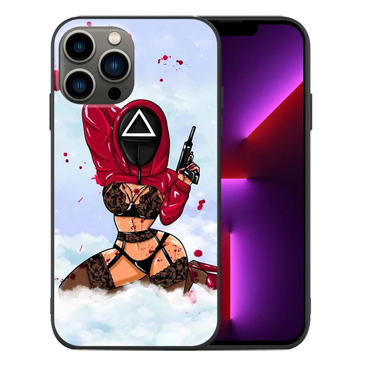 Hot selling custom patten tpu shockproof squid game cell phone case for iPhone 11 12 13 mini pro max
Hot selling custom patten tpu shockproof squid game cell phone case for iPhone 11 12 13 mini pro max