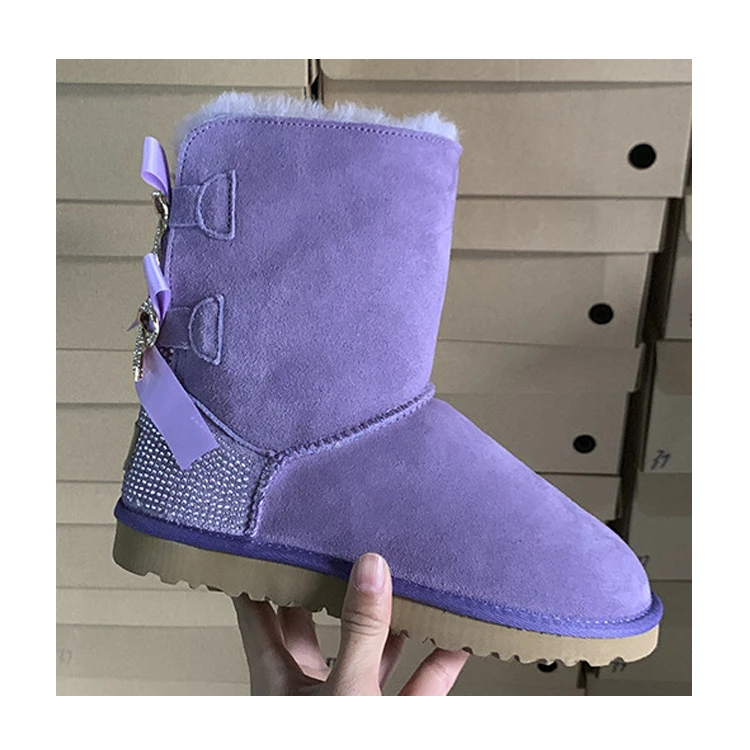 USA luxury warm sheepskin fur lined winter snow Women's boots women shoes for ladies girl
USA luxury warm sheepskin fur lined winter snow Women's boots women shoes for ladies girl
