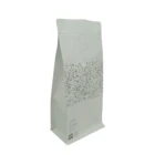 resealable box pouch printed ziplock aluminium paper coffee bag with valve