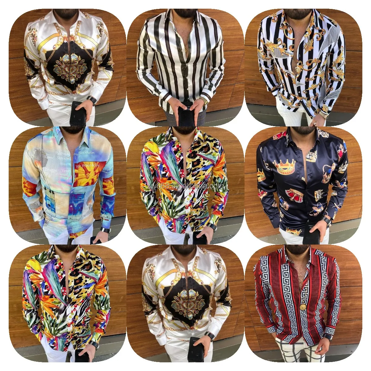 2022 New low price men's high quality long sleeve office printed shirt formal dress shirt Men's shirt wholesale
2022 New low price men's high quality long sleeve office printed shirt formal dress shirt Men's shirt wholesale