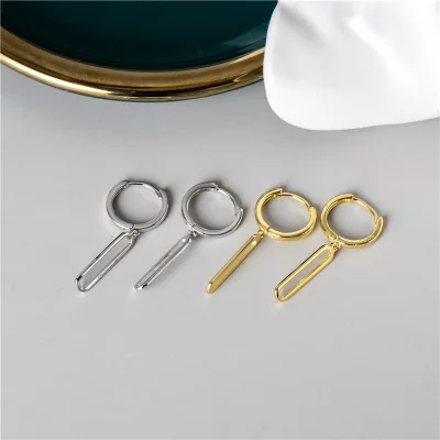 Creative Design Hollow Bar Circle Round Hoop Earrings S925 Sterling Silver Bar Drop Earrings Women
Creative Design Hollow Bar Circle Round Hoop Earrings S925 Sterling Silver Bar Drop Earrings Women