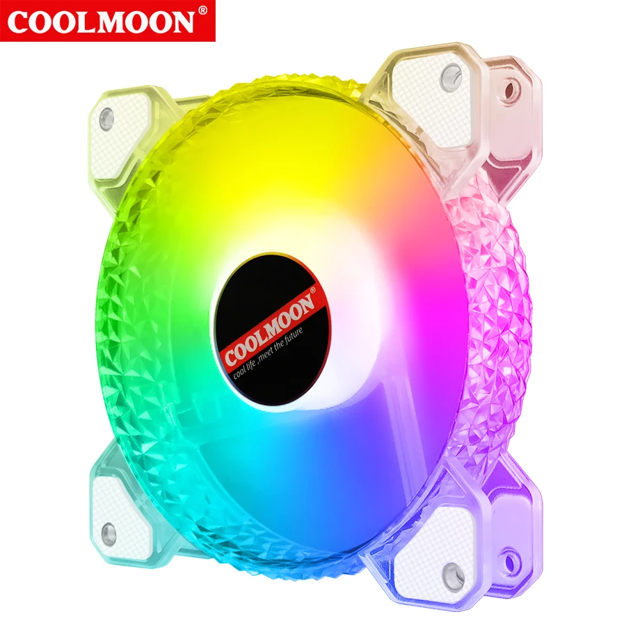 High-quality RGB fan 12cm computer case fan game cooling PC FAN can change color and controller, support OEM 
High-quality RGB fan 12cm computer case fan game cooling PC FAN can change color and controller, support OEM