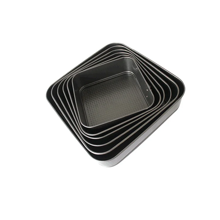 6pcs 18 20 22 24 26 28cm gray square non-stick carbon steel cake mold manual mold baking tool set, As picture
6pcs 18 20 22 24 26 28cm gray square non-stick carbon steel cake mold manual mold baking tool set, As picture