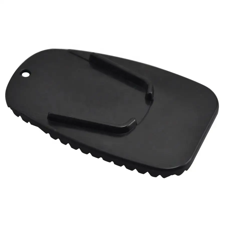 Black Universal Motorcycle Plastic Side Stand Moto Bike Kickstand Non-slip Plate Side Extension Support Foot Pad Base Wholesale