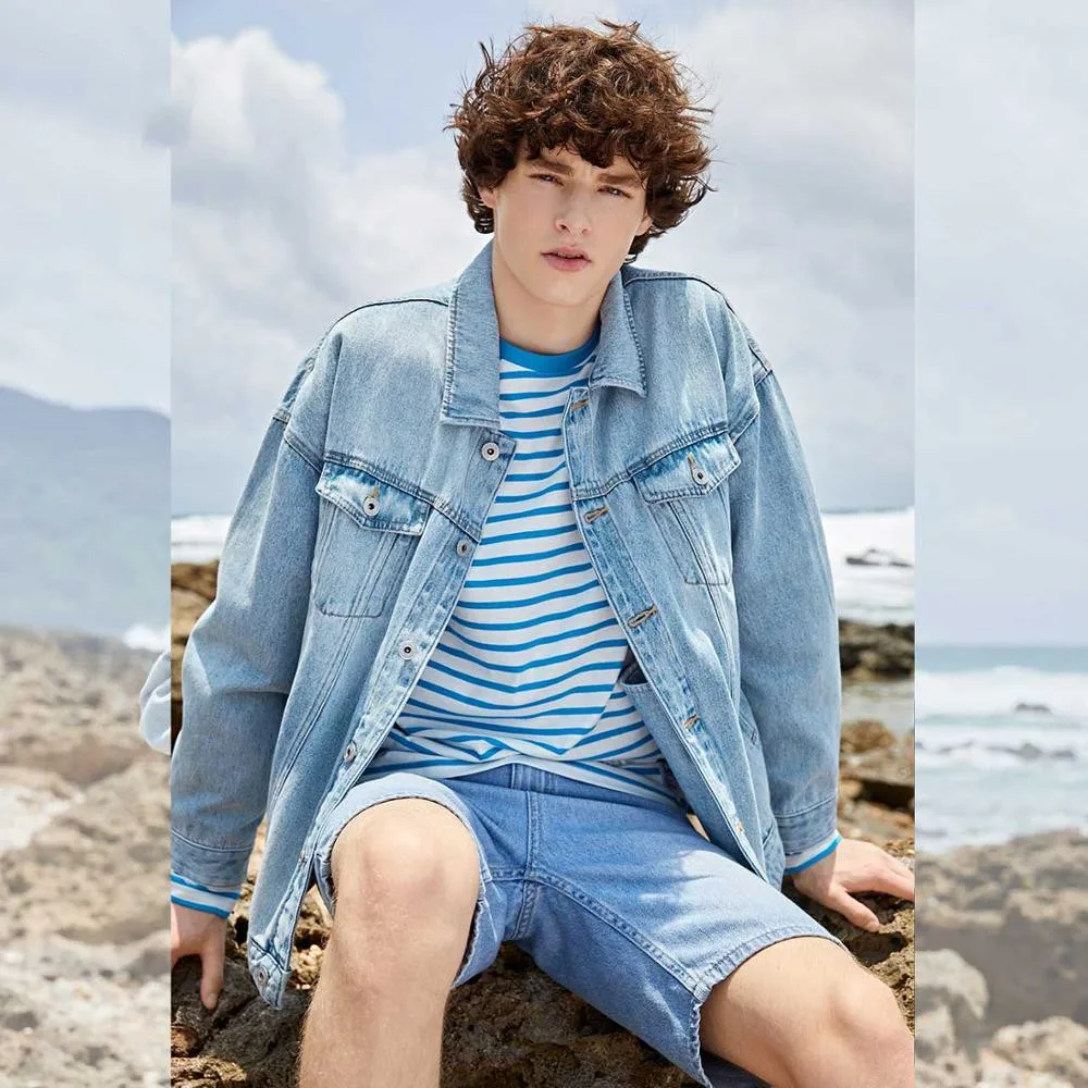 Denim Bomber Jackets Man Denim Jacket Men's Coat Dark Blue Casual Teens Denim Jacket Cotton Turn-down Collar Long Sleeve Men Coa, Picture
Denim Bomber Jackets Man Denim Jacket Men's Coat Dark Blue Casual Teens Denim Jacket Cotton Turn-down Collar Long Sleeve Men Coa, Picture