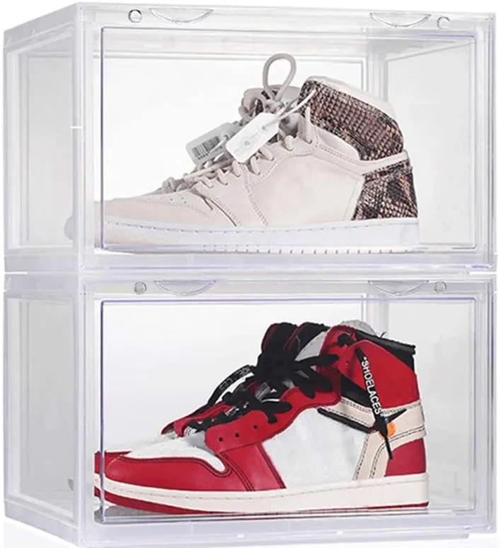 wholesale high quality custom stackable transparent acrylic plastic shoe storage box clear shoe box
wholesale high quality custom stackable transparent acrylic plastic shoe storage box clear shoe box