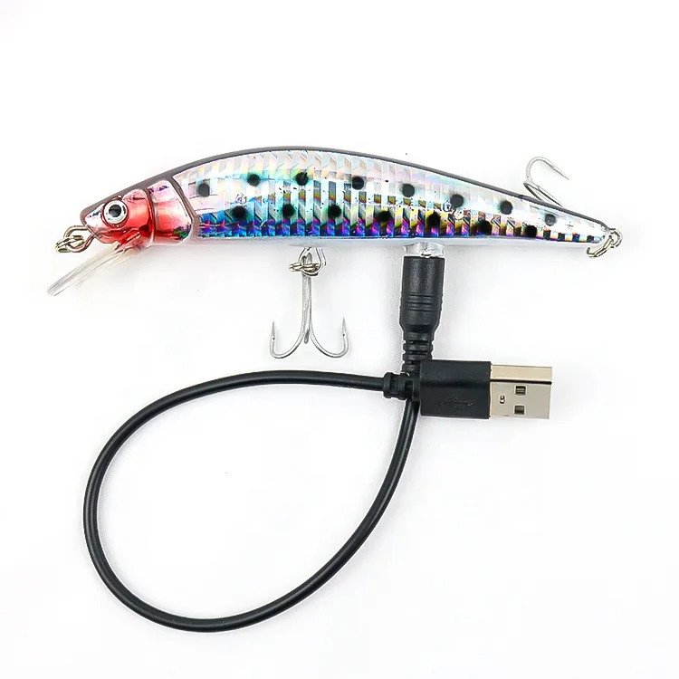USB Charge Electric Minnow Lure Wobbler Twitching Fishing Bait Flashing Light Fishing Lure, Vavious colors
USB Charge Electric Minnow Lure Wobbler Twitching Fishing Bait Flashing Light Fishing Lure, Vavious colors