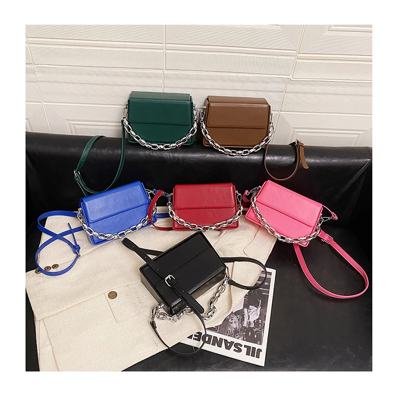 Luxury Fluorescent color Crossbody Bags Women Silver Thick Chain phone Purse Female Square Box Handbag Stereotype Bolsa Mujer
Luxury Fluorescent color Crossbody Bags Women Silver Thick Chain phone Purse Female Square Box Handbag Stereotype Bolsa Mujer