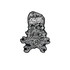 Beard Skull Motorcycle Clothes Back Size Embroidered Iron On Patches For Biker Jacket Custom Design Badge