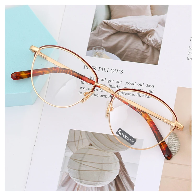 China wholesale brand design cat eye metal optical frame eyeglasses frames styles, 3 colors
China wholesale brand design cat eye metal optical frame eyeglasses frames styles, 3 colors