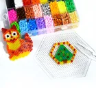 Kids Nail Kids Education Puzzle Hama Beads Nail Board Design Transparent 5mm Perler Beads Pegboard