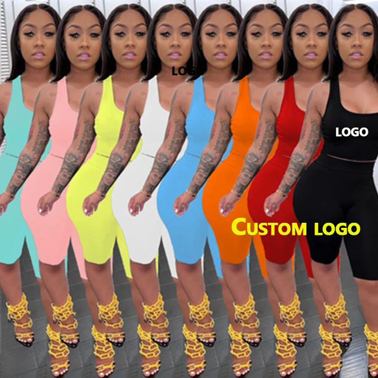 2021 Summer shorts bodycon sexy women two piece set Sleeveless Vest Slim Short Leggings Pants Sportswear Jogger 2 Piece Set
2021 Summer shorts bodycon sexy women two piece set Sleeveless Vest Slim Short Leggings Pants Sportswear Jogger 2 Piece Set