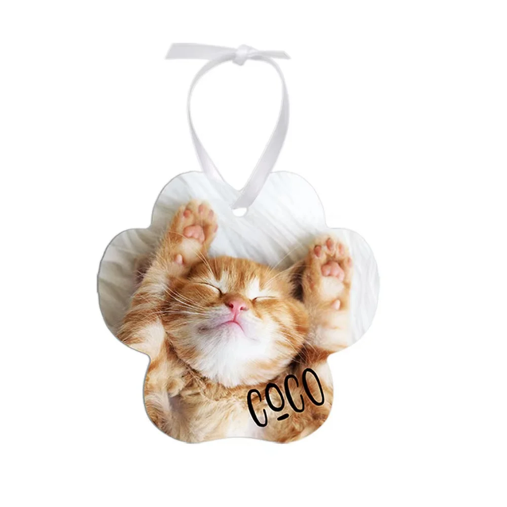 DIY Double Sided Dog Paw Shape Sublimation Blanks Aluminum Christmas Tree Ornaments 
DIY Double Sided Dog Paw Shape Sublimation Blanks Aluminum Christmas Tree Ornaments