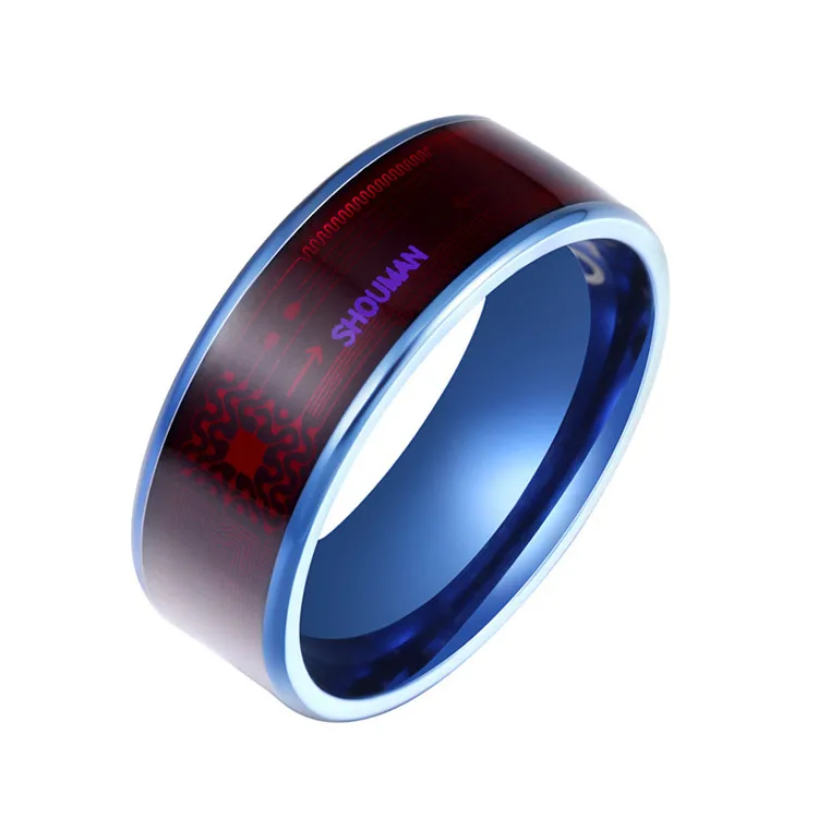 Hot Sale Titanium Metal Black Blue Plated Nfc Ring Stainless Steel Mens Nfc Smart Ring, Picture
Hot Sale Titanium Metal Black Blue Plated Nfc Ring Stainless Steel Mens Nfc Smart Ring, Picture