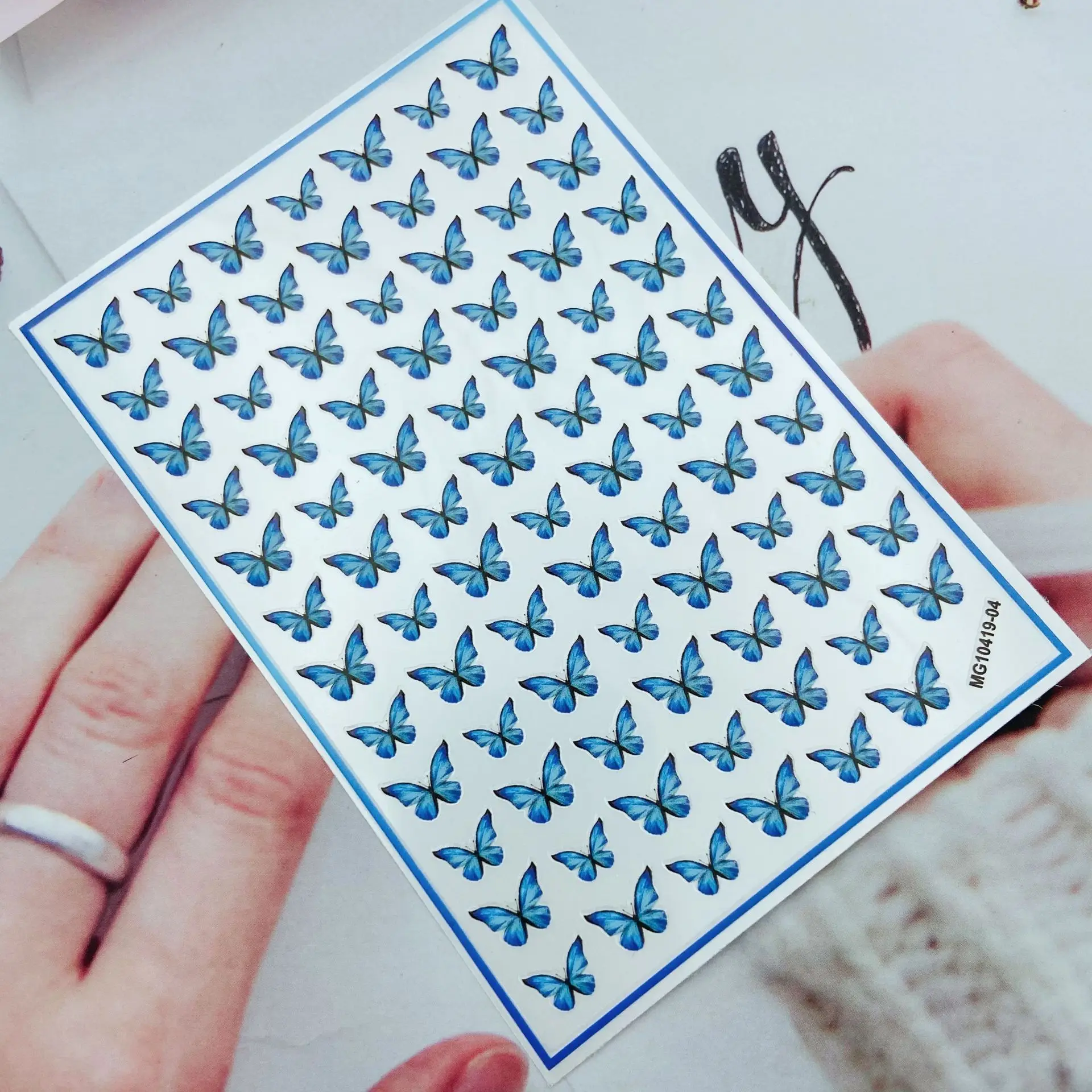 DIY Self-adhesive holographic Butterfly Nail Stickers Japanese Style Manicure Gel DIY Nail Decoration Stickers, As picture show
DIY Self-adhesive holographic Butterfly Nail Stickers Japanese Style Manicure Gel DIY Nail Decoration Stickers, As picture show