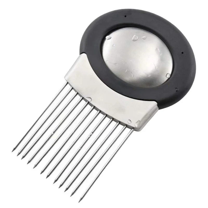 All in one onion odor remover chopper cutter stainless steel slicer onion holder, Silver
All in one onion odor remover chopper cutter stainless steel slicer onion holder, Silver