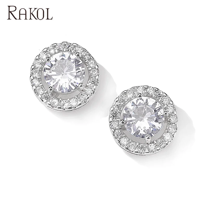 RAKOL EP038 stud zircon earrings crystal silver earrings for women fashion 2021, As picture
RAKOL EP038 stud zircon earrings crystal silver earrings for women fashion 2021, As picture