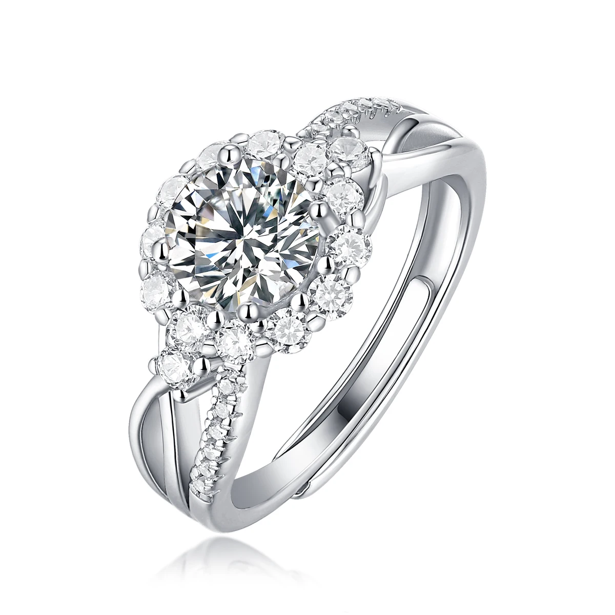 Fashion Modern Sterling Silver 925 High Quality Moissanite Engagement Ring Dazzling Wedding And Party Women Rings For Gift
Fashion Modern Sterling Silver 925 High Quality Moissanite Engagement Ring Dazzling Wedding And Party Women Rings For Gift