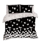 Custom microfiber bed set luxury bedding set brushed polyester printing duvet cover