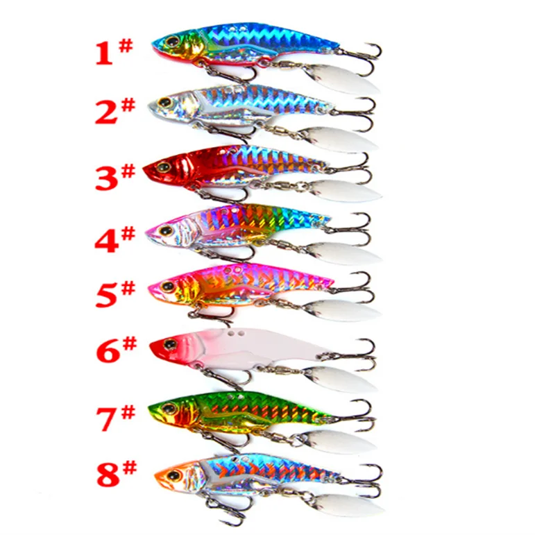 5cm 12g VIB Sequin Fishing Lures Trout Spoon Painting Ice Lure Hard Fishing Rigs with Treble Hook Spinner Lure, 8 colors
5cm 12g VIB Sequin Fishing Lures Trout Spoon Painting Ice Lure Hard Fishing Rigs with Treble Hook Spinner Lure, 8 colors